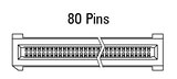 Размер EC.8 прав, 80-пинов